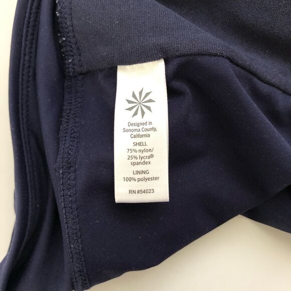 Athleta Tidal Swim Skirt Navy Blue Medi Size Large - Picture 9 of 13